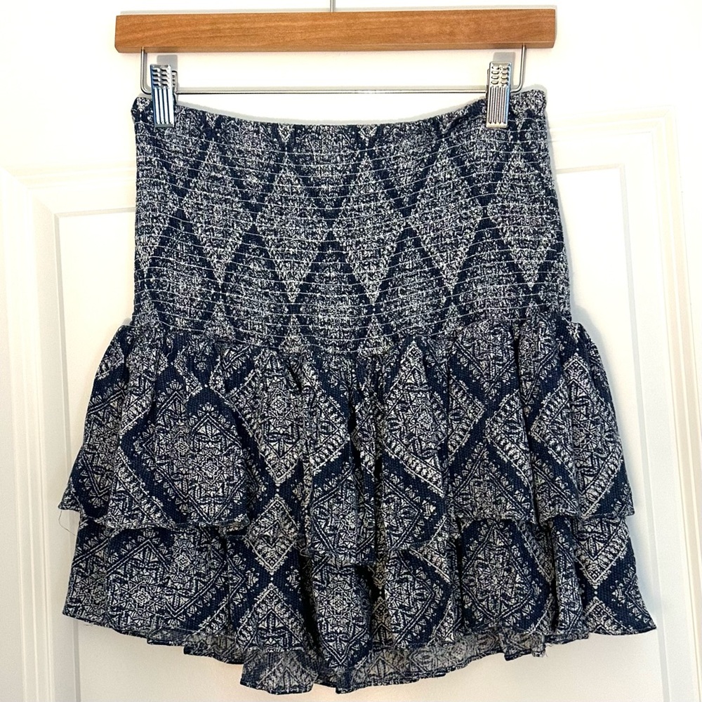 Smock Tiered  Mini Skirt